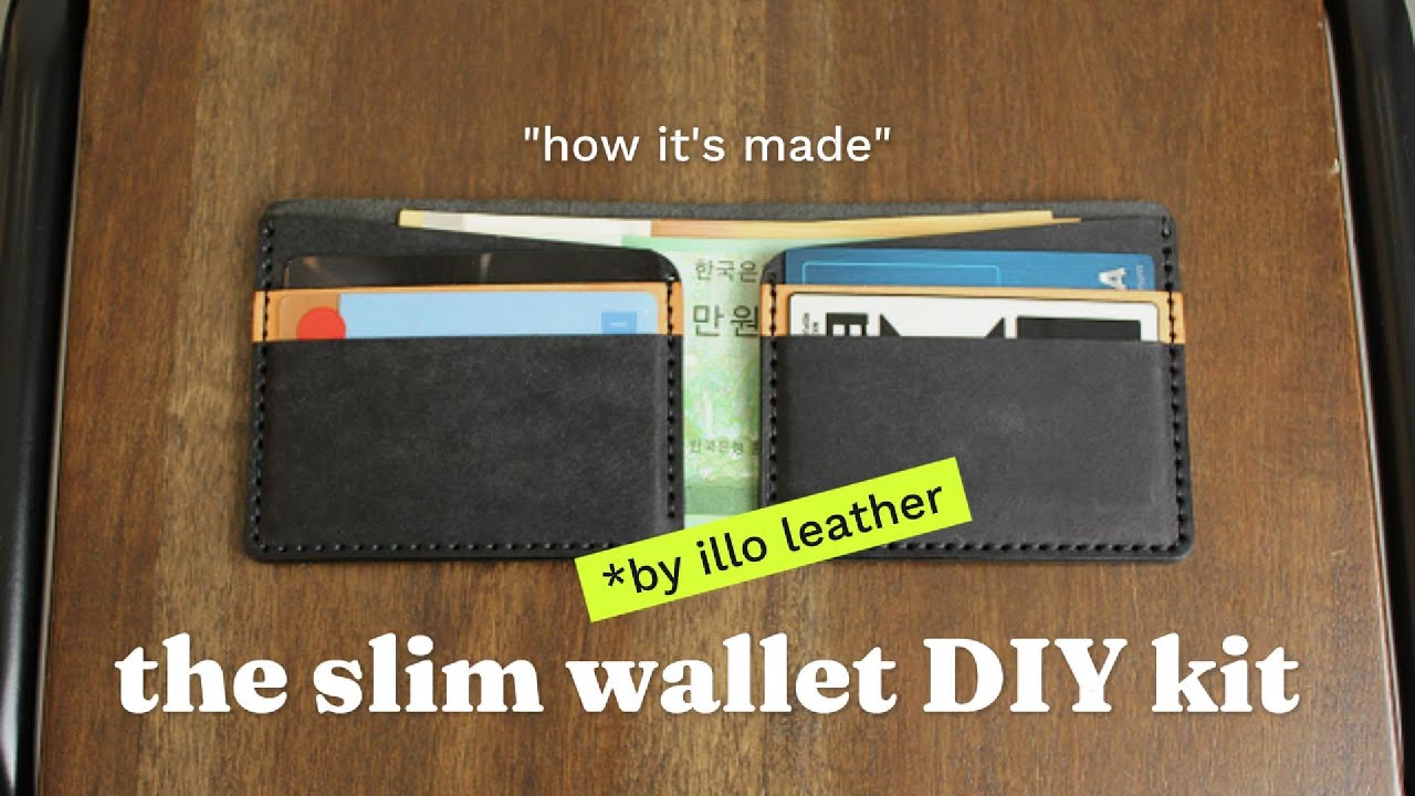 [DIY KIT] 슬림한 반지갑 만들기 제작과정 (일로레더)