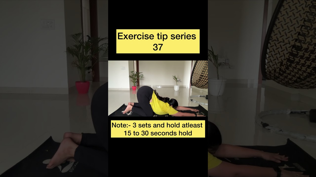 Exercise tip series tip 37 
