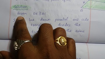 Similar triangles 10th maths exercise 8.1 question number 4 || sri pragna