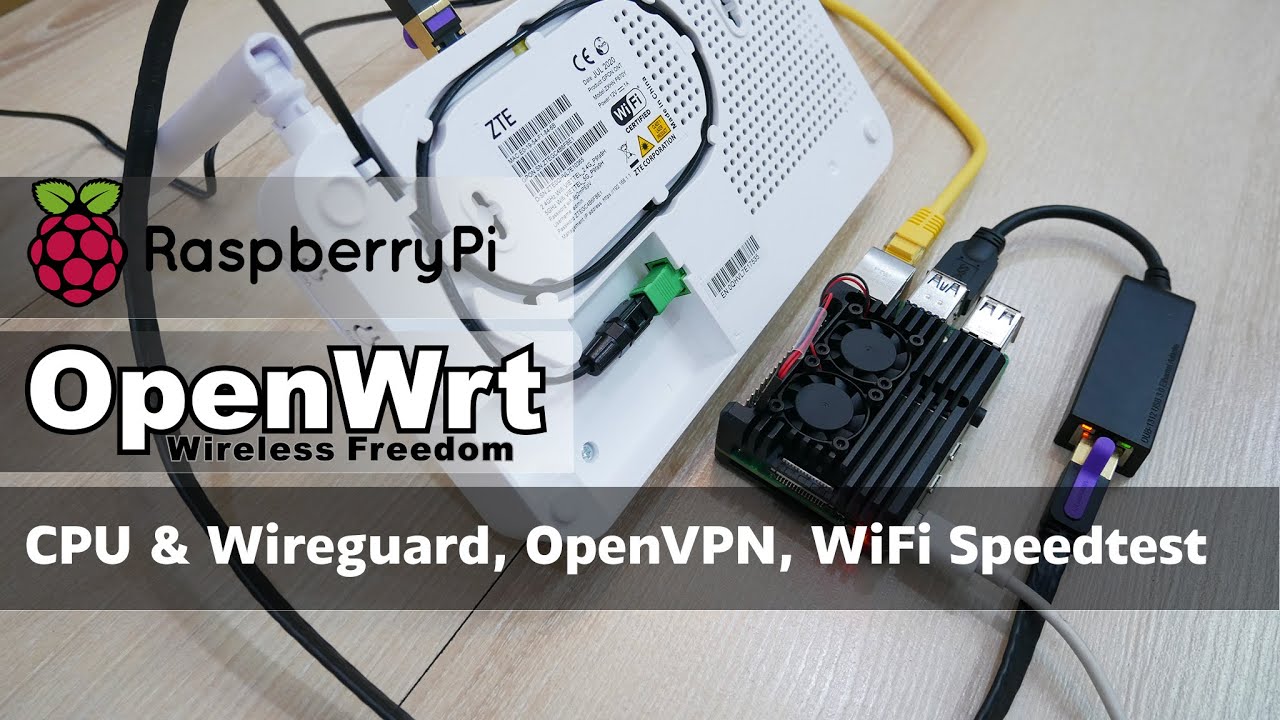  Update OpenWRT - Raspberry Pi as Router - CPU, Wireguard, OpenVPN, WiFi Throughput \u0026 Speedtest