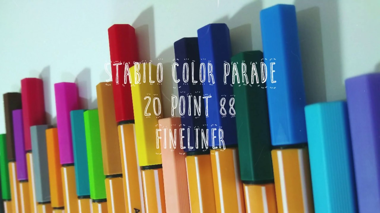 Stabilo Point 88 Fineliner Review YouTube