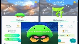 Pokemon Go - Shiny Kabuto Catch & Shiny Kabutops Evolution