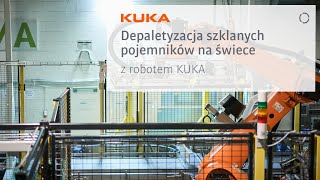 Depalletizing glass candle containers with the KUKA robot