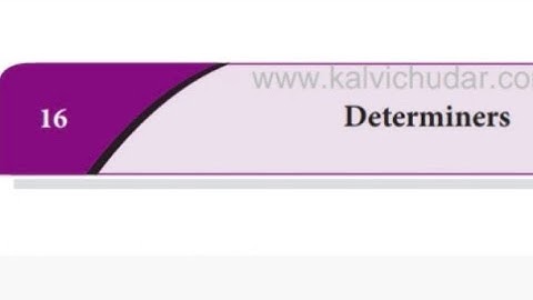 10TH ENGLISH REFRESHER COURSE MODULE ANSWER KEY FOR 16.DETERMINERS