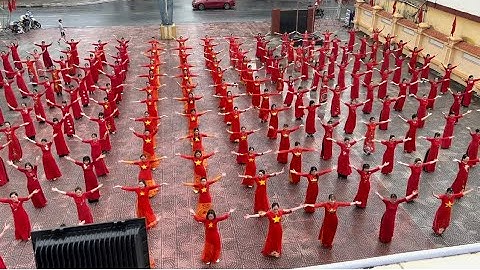 Dân vũ : Hãy đến với con người Việt Nam tôi |Đồng diễn cực đều, cực đẹp của Phụ nữ huyện Vĩnh Bảo