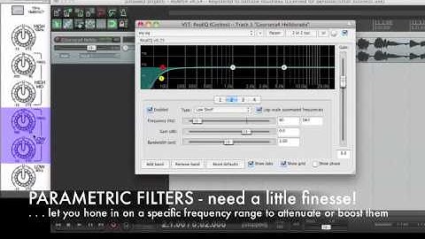 Coursera WK5:  Configure EQ Preset with REAPER
