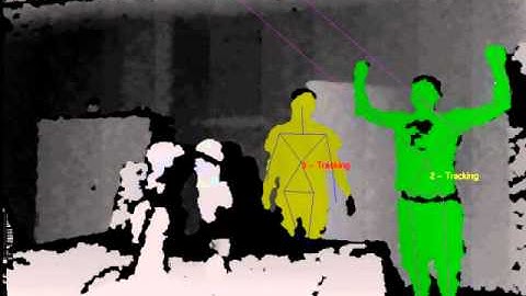 Kinect person detection and skeleton generation