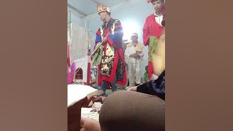 văn hóa dân tộc nùng.  Tểm tứng.  Đám ma dân tộc nùng. Thầy tào hoàng khuyến