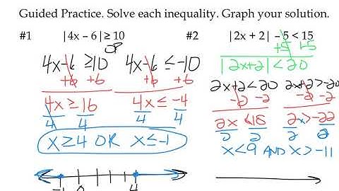 Algebra 2 1.6 Day 2 solve absolute value inequalities