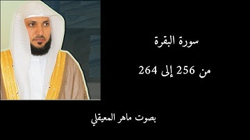 سورة البقرة من 256 إلى 264 ماهر المعيقلي