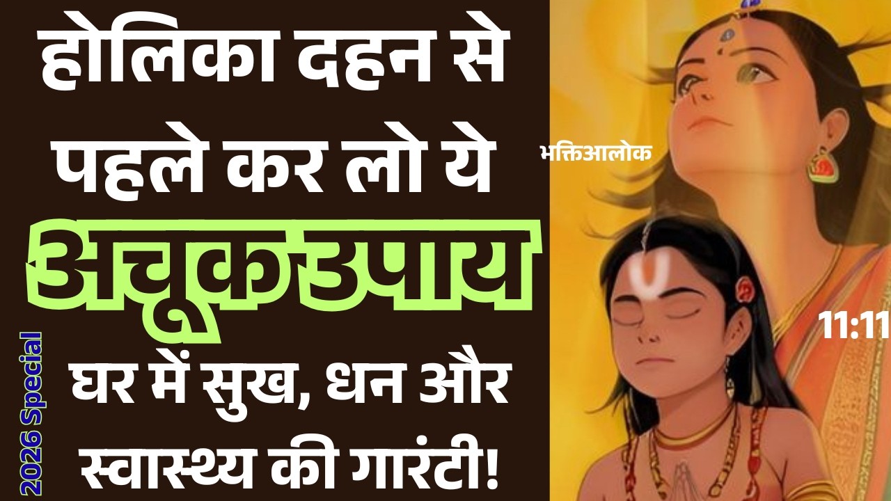 होलिका दहन से पहले कर लो ये 1 गुप्त उपाय! || घर में सुख, धन और स्वास्थ्य की गारंटी! || #youtube #yt