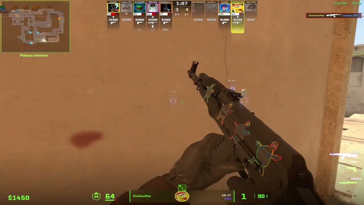 ace + 1v5 (because a teammate was afk) 8lvl faceit