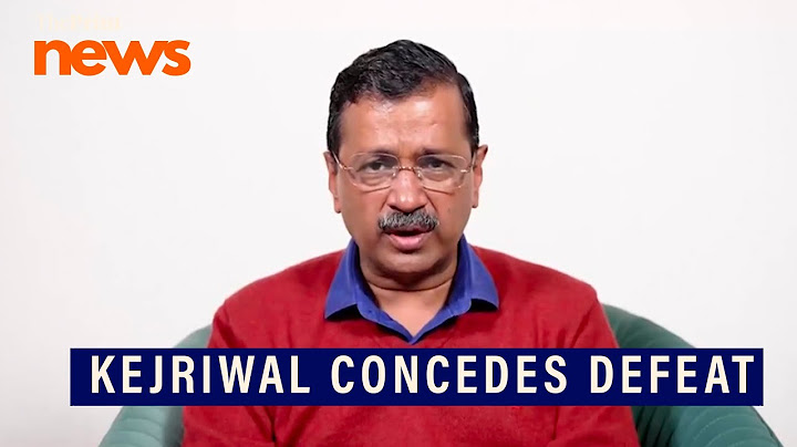 आप के केजरीवाल ने हार स्वीकार की, दिल्ली चुनाव में जीत के लिए भाजपा को बधाई दी