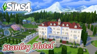 The Stanley hotel in the sims 4 | Halloween speed build | no cc