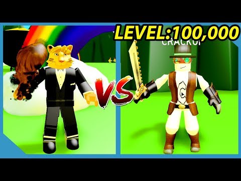 Defeating The Level 100 000 Boss In Roblox Slaying Simulator Youtube - noob katlediyoruz slaying simulator roblox