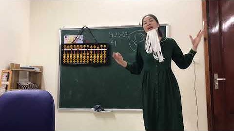 Toán soroban level 1 - làm quen anh bạn nhỏ cộng