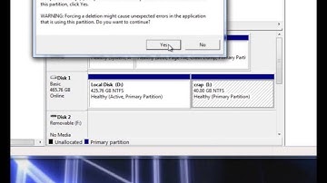 How to delete your partition in windows 7 and vista