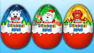 Asmr Christmas Eggs Maxi Kinder Surprises Inspiring No Talking Video
