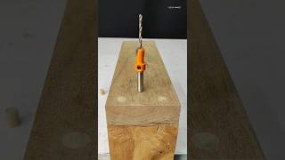 How To Join Wood Using A Countersink Bit And Screws  #Woodworking #Join  #Shorts