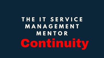 ITIL 4 practice - IT service continuity mgmt
