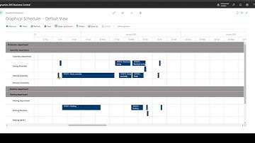 Graphical Scheduling in Dynamics 365 Business Central