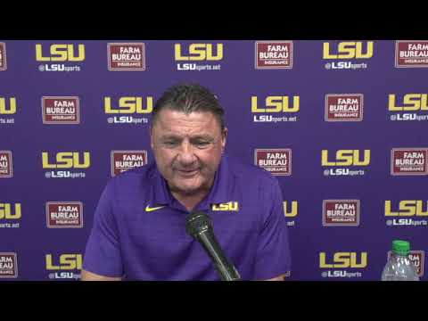 LSU loses to Ole Miss: Ed Orgeron, C Liam Shanahan, LB Damone Clark postgame press conference