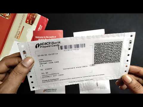 ICICI Bank Prepaid Credit Gift Card Unboxing Review l ICICI Bank Pin card Prepaid Card