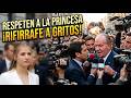 'RESPETADLA ES UNA BORBON' EL REY JUAN CARLOS A GRITOS contra PERIODISTAS que ATACARON A LA PRINCESA