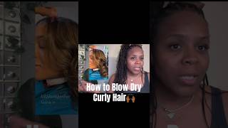 Blow Drying Curly Hair made Easy!!