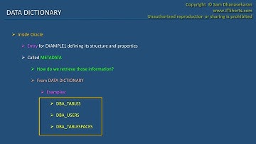 31 Oracle SQL Developer Tutorial For Beginners   30   DBA Info   Data Dictionary