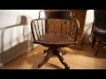 Antique Oak Captains Desk Chair Swivel & Height & Tilt Adjustable Antique Oak Captains Desk Chair Swivel & Height & Tilt Adjustable