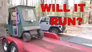 Barn Find Gas Powered Golf Cart Pickup Truck.