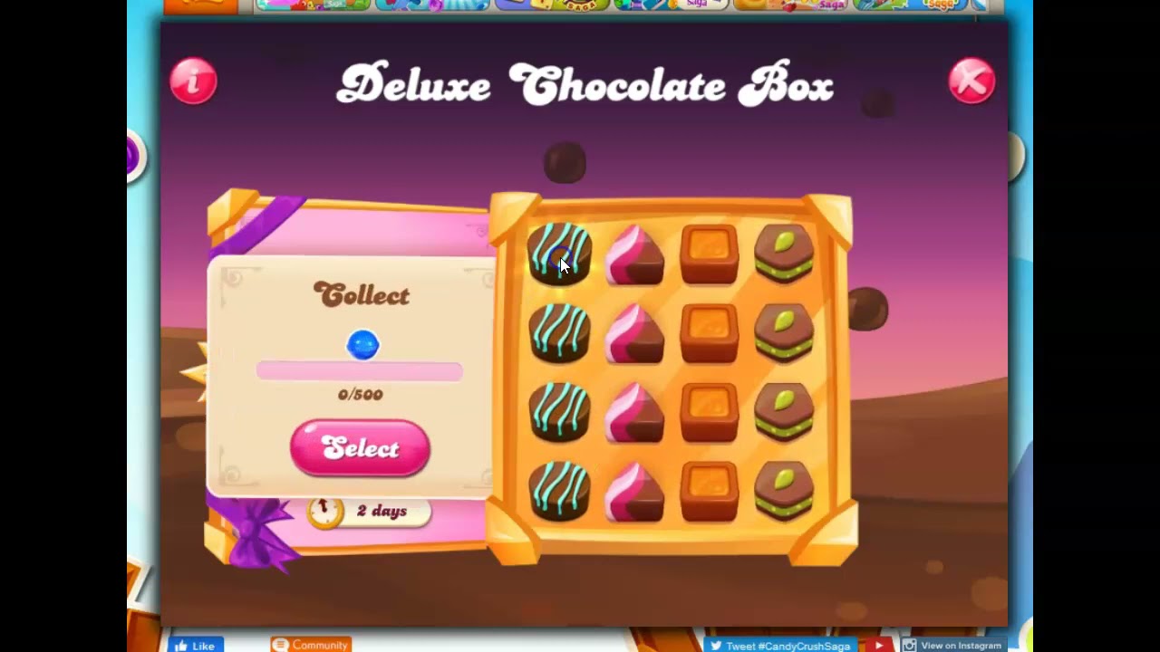 Deluxe Chocolate Box in Candy Crush Saga - YouTube