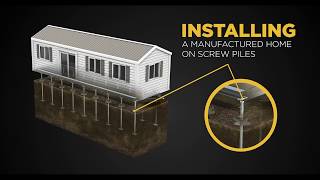 Manufactured Home Screw Pile System Installation