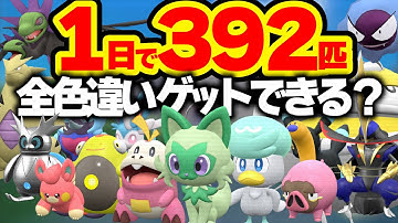 【検証】ポケモンYouTuberが声をかければ1日で色違い図鑑は完成できるのか？【ポケモンSV】