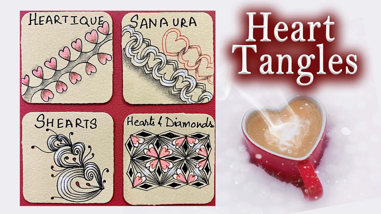 Heart Tangles - Heartique, Sanaura, Shearts, Hearts