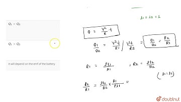 Two metallic wires of same material and same length have different diameters. When the wires are co