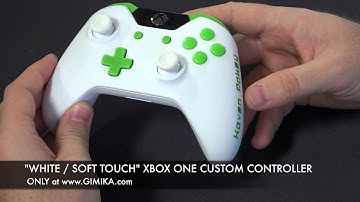 "Soft Touch White" Xbox ONE Custom Controller by Gimika.com