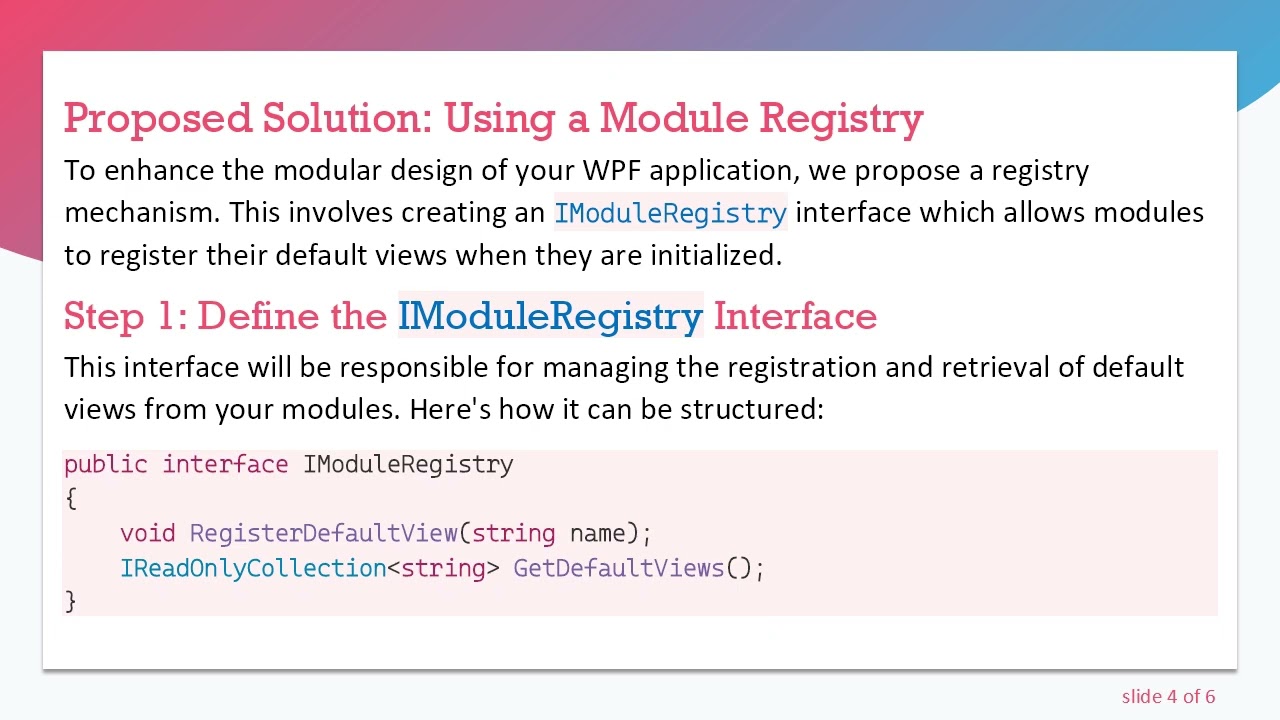 How to Display a Default View from the Prism OnDemand Module in WPF