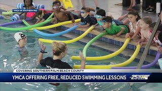 Free swim lessons for kids at YMCA