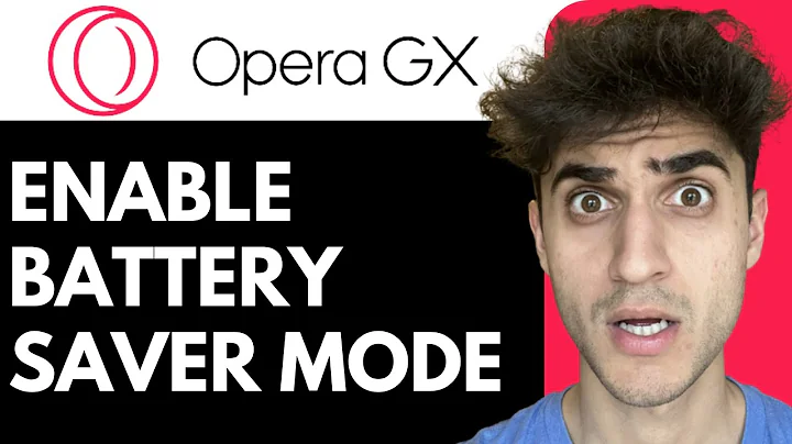 How to Enable Battery Saver Mode in Opera GX