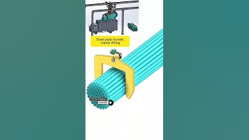 Steel pipe stack Handling mechanism 3D animation#shorts#short #short #trendingshort#thecraftysuresh