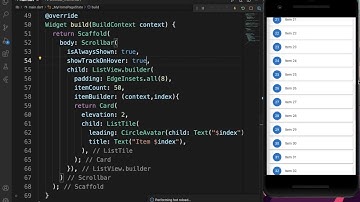 Flutter ScrollBar | Flutter Widget of the Week In Telugu | Sai Gopi