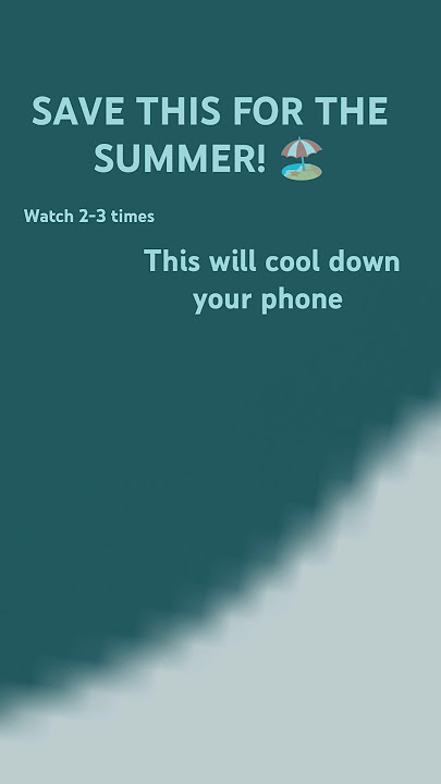 SAVE THIS FOR THE SUMMER TO COOL DOWN YOUR PHONE!! 🏖️🫧 | #summer #summersounds