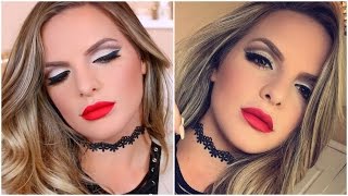 MATTE CUT CREASE Fall Makeup Tutorial! | Casey Holmes