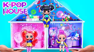 Creating 3 K-Pop Demon Hunters Rooms! 10 DIYs for L.O.L. Dolls