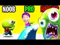 Can We Go NOOB vs PRO vs HACKER In ZOMBIE TSUNAMI!? (ALL LEVELS!)