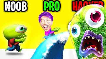 Can We Go NOOB vs PRO vs HACKER In ZOMBIE TSUNAMI!? (ALL LEVELS!)