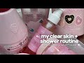 My clear skin  shower routine  allday cake scent super moisturizing  korean drugstore  more
