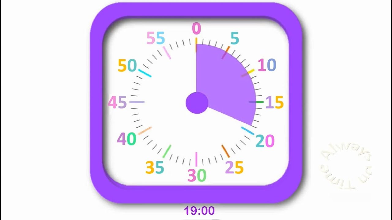 19 minute visual timer with countdown